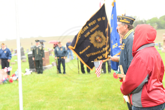 Memorial Day Program American Legion VFW Veterans of Foreign Wars Auxiliary West Cedar Valley St. Boniface Elgin Nebraska Antelope County Nebraska news Elgin Review 2020_0544