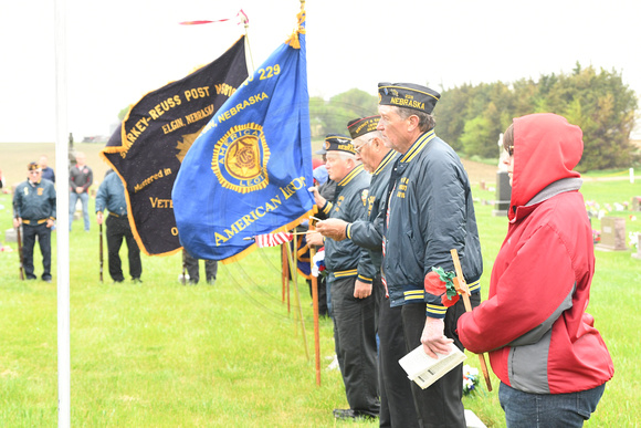 Memorial Day Program American Legion VFW Veterans of Foreign Wars Auxiliary West Cedar Valley St. Boniface Elgin Nebraska Antelope County Nebraska news Elgin Review 2020_0548