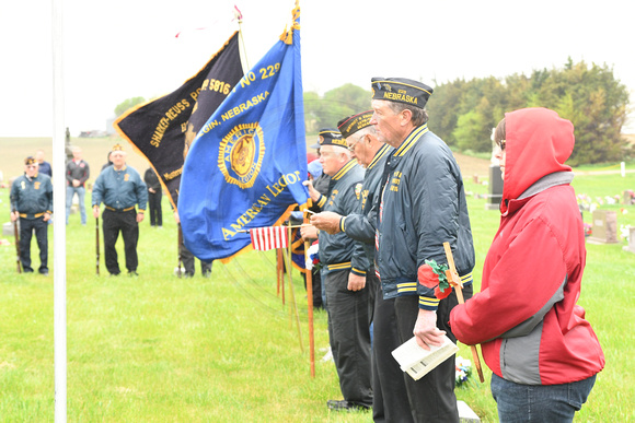 Memorial Day Program American Legion VFW Veterans of Foreign Wars Auxiliary West Cedar Valley St. Boniface Elgin Nebraska Antelope County Nebraska news Elgin Review 2020_0549